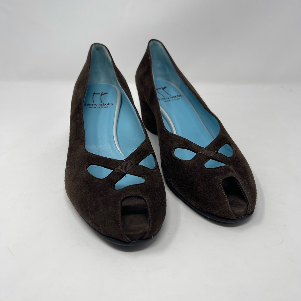 Thierry Rabotin Brown Suede Shoes Size 40
